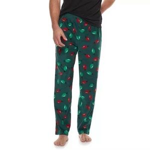 Micro fleece lounge pants - Christmas light design